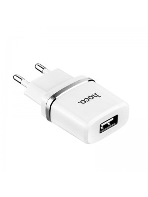 Мережевий Зарядний пристрій 1USB Hoco C11 White + USB Cable MicroUSB (1A)