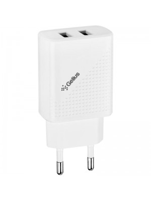 Мережевий Зарядний пристрій Gelius Pro Vogue GP-HC011 2USB 2.4A White