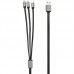 Кабель для зарядки Gelius Pro Squid GP-UC102 3in1 (MicroUSB/Lightning/Type-C) Black (2.1A)