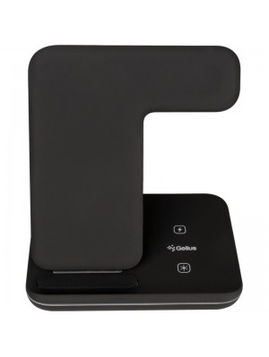 Бездротовий зарядний пристрій Gelius Pro Wireless Charger 3in1 15W GP-AWC01 Black