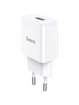 Сетевое зарядное устройство 1USB Hoco N9 White (2.1A)
