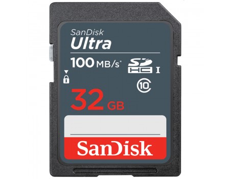 Карта памяти SDHC 32Gb SanDisk Ultra (100Mb/s) (Class 10) (UHS-1)