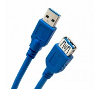 USB 3.0 подовжувач 1,5м (Папа-Мама) AM-AF Blue