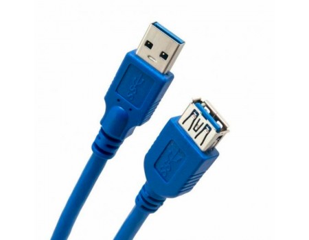 USB 3.0 подовжувач 1,5м (Папа-Мама) AM-AF Blue