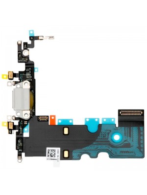 Шлейф з роз'ємом зарядки, навушників і мікрофоном для iPhone 8/SE 2020 White
