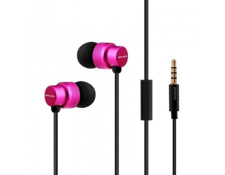 Наушники MP3 AWEI ES970i Pink + mic