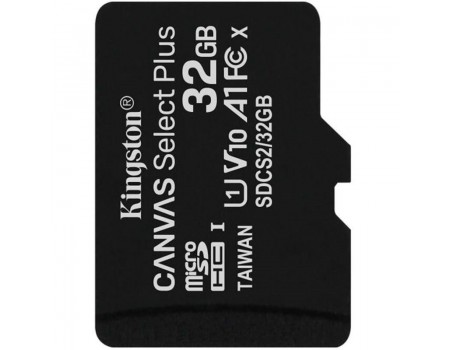 Карта пам'яті microSDHC 32Gb KIngston Canvas Select Plus A1 (UHS-1) (R-100Mb/s)