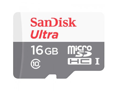 Карта пам'яті microSDHC 16Gb SanDisk Ultra (UHS-1) (R-80Mb/s)