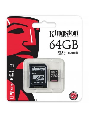 Карта пам'яті microSDXC 64Gb Kingston Canvas Select Plus A1 (UHS-1) (R-100Mb/s)