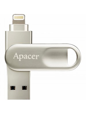 USB 3.1 Flash 64Gb Apacer AH790 Dual Lightning Silver