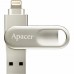 USB 3.1 Flash 64Gb Apacer AH790 Dual Lightning Silver