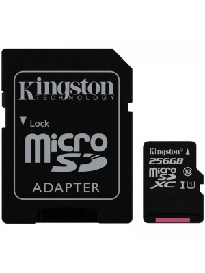 Карта пам'яті microSDXC 256Gb KIngston Canvas Select Plus A1 (UHS-1)(R-100Mb/s) + Adapter SD