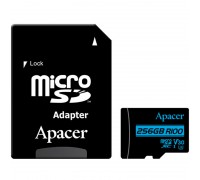 Карта пам'яті microSDXC 256Gb Apacer V30 (R100Mb/s)(Class 10)(UHS-1 U3) + Adapter SD