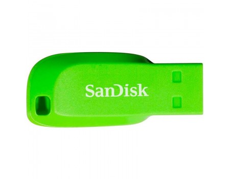 USB 2.0 Flash 16Gb SanDisk Cruzer Blade Green Electric