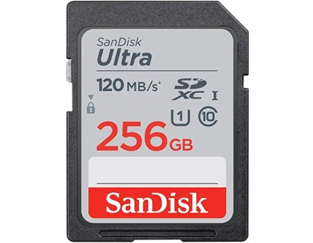 Карта пам'яті SDXC 256Gb SanDisk Ultra (R120Mb/s)(UHS-1)(Class 10)