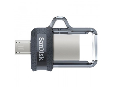 USB 3.0 Flash 64Gb SanDisk Ultra Dual OTG USB3.0/microUSB (150 Mb/s) Tr/Black