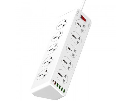 Сетевой фильтр LDNIO SC10610 PD30W/QC3.0 (10x220V+5USB/2m) White