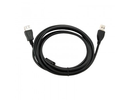 USB удлинитель 1,5м (Папа-Мама) AM-AF Black