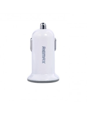 Автомобільний зарядний пристрій Remax Mini USBx2 2.4A/1A Білий (RCC201W)