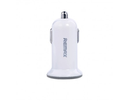 Автомобільний зарядний пристрій Remax Mini USBx2 2.4A/1A Білий (RCC201W)
