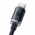 Кабель Baseus Crystal Shine USB 2.0 to Type-C 100W 1.2M Чорний (CAJY000401)