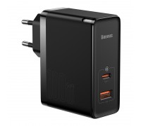 Зарядное устройство Baseus GaN5 Pro 2 порта, USB + Type-C 100W Черный + кабель Baseus Mini White Cable Type-C to Type-C 100W(20V/5A) 1М Черный