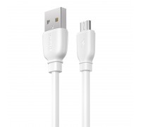 Кабель Remax Suji Pro USB 2.0 to microUSB 2.4A 1M Белый (RC-138m-w)