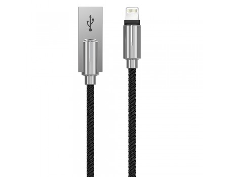 Кабель Devia Storm Zinc Alloy USB 2.0 to Lightning 2.1A 1M Черный