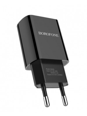 Мережевий зарядний пристрій BOROFONE BA20A Sharp single port charger set(Type-C) Black