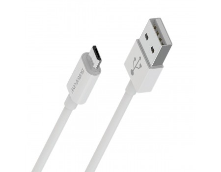 Кабель BOROFONE BX22 USB to Micro 2.4A, 1m, PVC, РС connectors, White