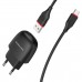 Мережевий зарядний пристрій BOROFONE BA49A Vast power single port charger set(Micro) Black