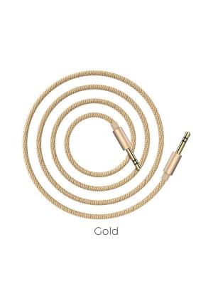 Аудiо-кабель BOROFONE BL3 Audiolink audio AUX cable, 1m Gold