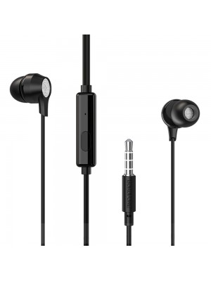 Наушники BOROFONE BM28 Tender sound universal earphones with mic Black