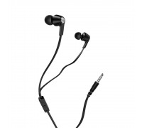 Навушники BOROFONE BM37 Noble sound wire control earphones with mic Black