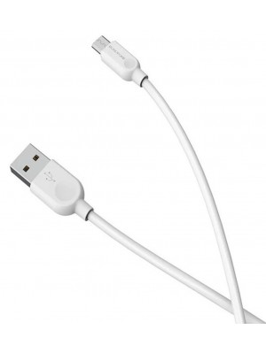 Кабель BOROFONE BX14 USB to Micro 2.4A, 2m, PVC, TPE connectors, White
