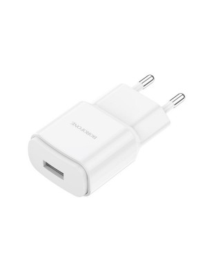 Мережевий зарядний пристрій BOROFONE BA48A Orion single port charger White