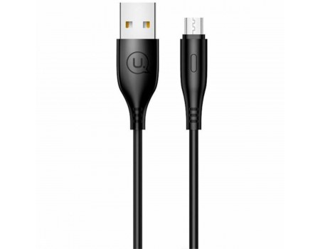 Кабель Usams US-SJ268 U18 Round Micro Cable 1m Black