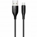 Кабель Usams US-SJ268 U18 Round Micro Cable 1m Black