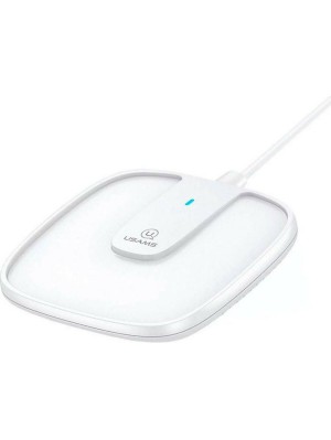 Беспроводное зарядное устройство Usams US-CD153 Ultra-thin Magnetic Fast Wireless Charger With Cable White