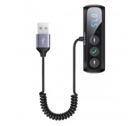 Bluetooth ресівер Usams US-SJ503 Car Digital Display FM Wireless Audio Receiver Black