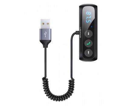 Bluetooth ресівер Usams US-SJ503 Car Digital Display FM Wireless Audio Receiver Black