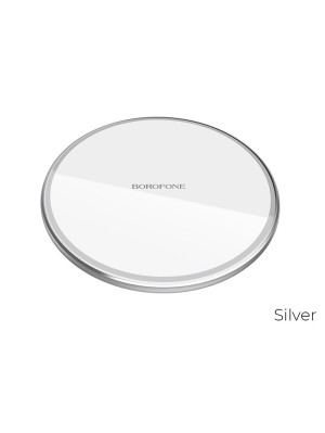 Беспроводное зарядное устройство BOROFONE BQ3 Pro 15W wireless fast charger Silver