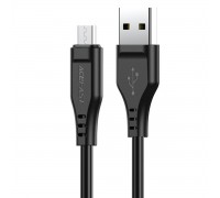 Кабель ACEFAST C3-09 USB to Micro 2,4A, 1.2m, TPE, TPE connectors, Black