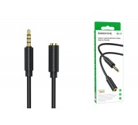 Аудiо-кабель BOROFONE BL12 3.5 audio extension cable male to female 2m Black