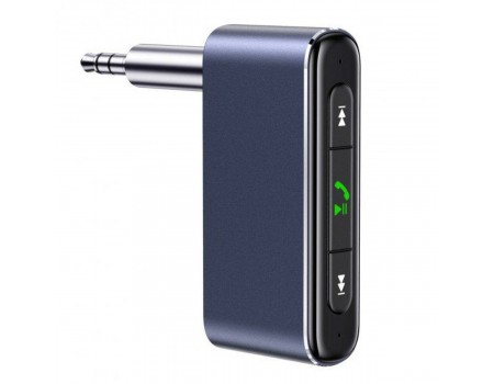 Bluetooth ресівер Usams US-SJ519 3.5DC Mini Car Wireless Audio Receiver BT5.0 Grey