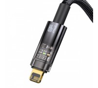 Кабель Baseus Explorer Series Auto Power-Off Fast Charging Data Cable USB to IP 2.4A 2m Black