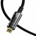 Кабель Baseus Explorer Series Auto Power-Off Fast Charging Data Cable Type-C to IP 20W 1m Black