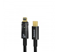 Кабель Baseus Explorer Series Auto Power-Off Fast Charging Data Cable Type-C to IP 20W 1m Black