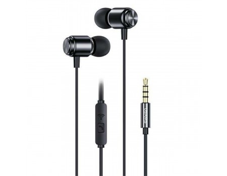 Наушники Usams US-SJ548 EP-44 3.5mm In-ear Earphone 1.2m Black