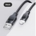 Кабель Usams US-SJ565 Lightning 2.4A Charging &amp; Data Cable Lithe Series 1.2m Black